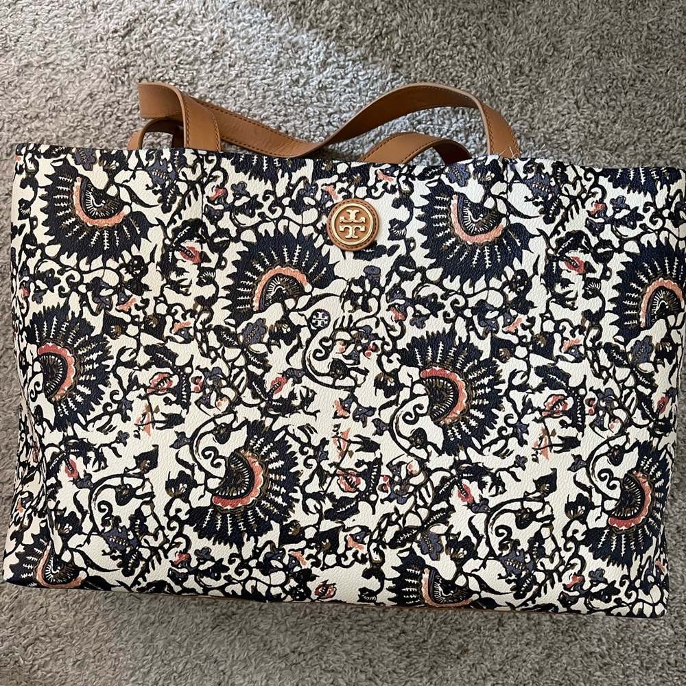 Tory Burch Patterned Tote Bag Purse